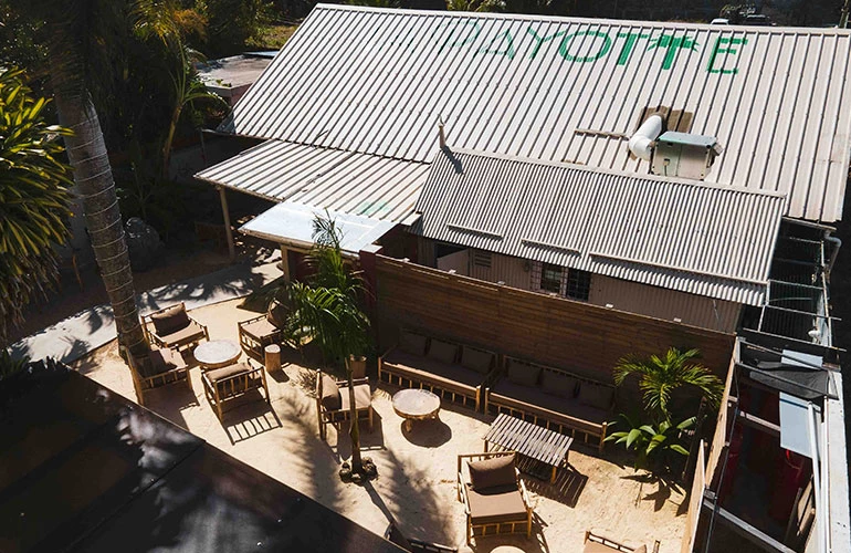 Photo en drone du restaurant La Payotte